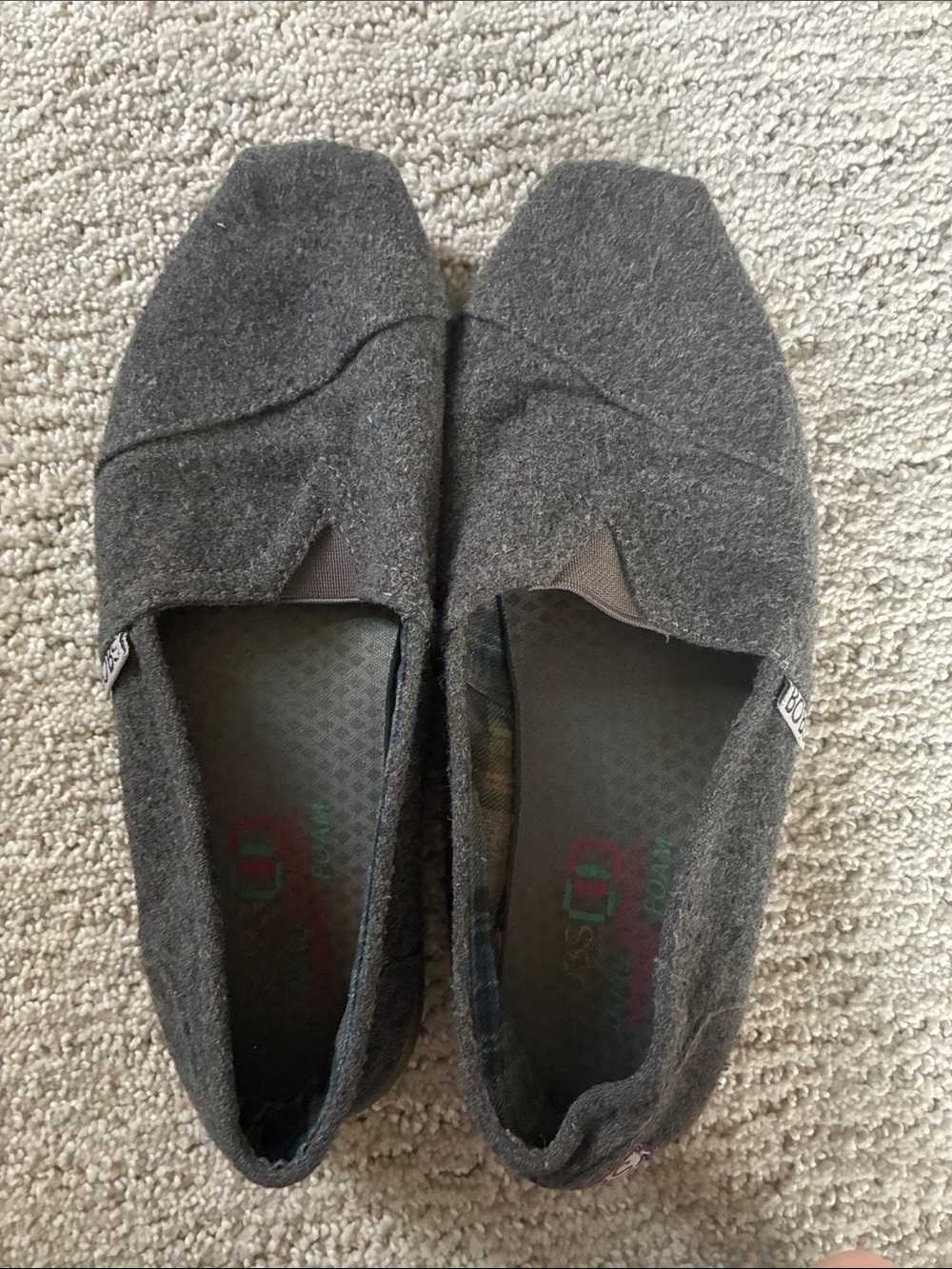 BOBS from Skechers Women's Gray Slip-On Flats